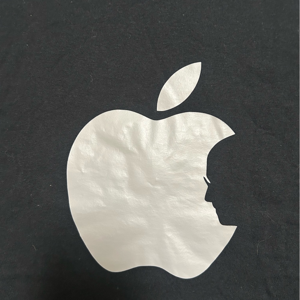 Gildan Black Tee with White Logo